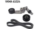 Skf Vkma 61024 Set Di Cinghie Trapezoidali Per Toyota Auris (NRE15, ZZE15, ADE15, ZRE15, NDE15) Avensis Station Wagon (T25) Avensis (T25) Avensis Berlina (T25)