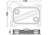 Mahle Clc 190 000S - Oe 55197216 ÖLküHler FüR 500 (312), Doblo, Fiorino, Punto, Idea, Palio, Panda, Qubo, Siena, Ka (RU8), Combo, Combo Tour, Corsa C (X01), Corsa D (S07), Meriva (X03), Tigra Twintop (X04), Agila A, Agila B