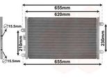 Van Wezel 01005077 - Oe 46768973 Condensatore Aria Condizionata Per 147 (937)