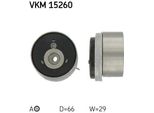Skf Vkm 15260 Tendicinghia, Cinghia Dentata Oe 55562217 Compatibile Con Alf. 159, Aveo, Cruze, Orlando, Trax, Croma, Stilo, Astra G, Astra H, Astra (A04), Astra J, Corsa D, Corsa E, Insignia, Meriva, Mokka, Signum, Vectra, Zafira