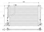 Valeo 814044 Condensatore, Climatizzatore Oe 2045000254 Compatibile Con Classe C, Cls, Classe E, Classe Glk, Slk