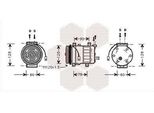 Van Wezel 0100K010 - Compressore Aria Condizionata Oe 4677344 Per 155 (167), Voyager Iii (Gs)