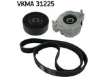 Skf Vkma 31225 - Oe 60571125 Keilrippenriemensensatz FüR Cordoba (6K), Ibiza (6K), Passat (35I), Corrado (53I), Golf Iii (1H), Golf Cabriolet (1E), Sharan (7M), Vento (1H)