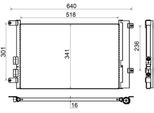 Mahle Ac 401 000S - Oe 60668109 Condensatore Aria Condizionata Con Essiccatore Per 156 (932), 147 (937), Gt (937)