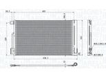 Magneti Marelli 350203611000 - Oe 51931470 Klimakondensator Mit Trockner FüR 4C (960), Giulietta (940), Nemo, Fiorino, Punto, Qubo, Adam, Corsa D (S07), Corsa E (X15), Bipper (Aa), Bipper Tepee
