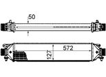 Mahle Ci 427 000S - Oe 55700635 LadeluftküHler Per Giulietta (940), Mito (955), 500 (312), Punto, Bravo, Doblo, Combo (X12), Combo Tour (X12)