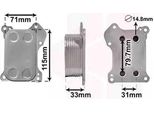 Van Wezel 37013701 Radiatore Dell'olio Motore Per Opel Corsa D Hatchback (S07) Astra H Caravan (A04) Astra H Hatchback (A04) Meriva B (S10) Astra H Gtc (A04)