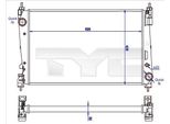 Tyc 725-0042-R - Oe 1300287 KüHler, Motore Per Mito (955), Punto, Bravo, Bravo, Doblo, Combo (X12), Combo Tour (X12), Corsa D (S07)