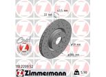 Zimmermann 110.2209.52 - Disco Freno Per 155 (167), 500 (312), Bravo, Coupe 175, Doblo, Idea, Linea, Marea, Qubo, Stilo