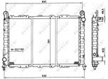 Nrf 58996 - Oe 60586994 Radiatore, Raffreddamento Motore Per 146 (930), 145 (930)