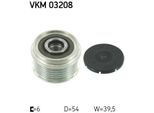 Skf VKM03208 Freilauf Lichtmaschine Oe 77364723 Kompatibel Mit Fiorino, Combo, Grande Punto, Idea, Linea, Palio, Panda, Punto, Qubo, Strada, Musa, Ypsilon, Agila A, Astra H, Astra (A04), Mito, 500, 500X, Doblo, Corsa C, Corsa D, Tigra