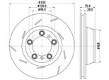 Hella 8DD 355 133-671 - Oe 298615601A Disco Freno Per Panamera (970), Panamera (971)