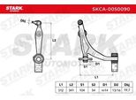 Stark SKCA-0050090 - Braccio Di Controllo Oe 50704306 Per 159 (939), Brera (939), Spider (939)