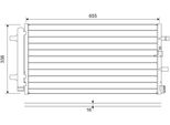 Valeo 814370 - Condensatore Aria Condizionata Oe 4G0260403A Con Essiccatore Per A4 (8K), A6 (4G), A5 (8T), Q5 (8R), A7 (4G), A5 (8F), A6 (4F), Macan (95B)