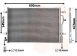 Van Wezel 03005194 - Condensatore Aria Condizionata Oe 8E0260403A Per A6 (4B), A4 (8H), A4 (8E)