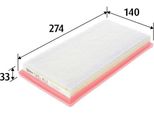 Valeo 585457 - Filtro Aria Oe 51881024 Per Mito (955), 500 (312), 500L (351, 352), Panda, Punto