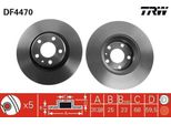 Trw DF4470 - Disco Freno Oe 4FD 615 301 Per A6 (4F)
