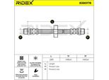 Ridex 83B0178 - Tubo Freno Oe 321 611 775, Asse Posteriore Per A6 (4A), Passat (35I), Polo (80, 86C)