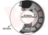 Van Wezel Piastra Di Ancoraggio Anteriore Sinistra (5829371) Per Seat Ibiza Iii Toledo Iv Skoda