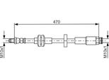 Bosch 1 987 481 672 - Oe 51775124 Bremsschlauch FüR Giulietta (940)