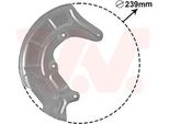 Van Wezel 5817372 - Oe 6E0615312B Piastra Di Ancoraggio, Asse Anteriore Destro Per A2 (8Z), Lupo (6E1, 6X1)