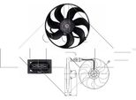 Nrf 47397 Ventola Radiatore Oe 1J0959455M Compatibile Con Polo Playa, Polo 9N, Polo 6N, New Beetle, Lupo, Golf Iv, Fox, Bora, Roomster, Octavia, Fabia, Toledo, Leon, Ibiza, Cordoba, Arosa, Tt, A3 8L