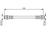 Bosch 1 987 476 458 - Oe 8A0 611 775 A Tubo Freno Per A4 (8D)