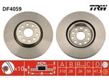 Trw DF4059 - Disco Freno Oe 60629865 Per 166 (936)