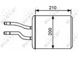 Nrf 53244 - Oe 46799655 Scambiatore Di Calore, Riscaldatore Per 156 (932), Gt (937), 147 (937)