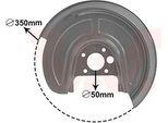 Van Wezel Piastra Paraspruzzi, Disco Freno 256 Mm (5892373) Adatto Per Vw, Skoda, Seat