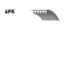 Gates 6PK2460 Cinghia Trapezoidale Dentata Oe 059903137AB Compatibile Con Touareg, Sls, Sl, Classe S, Classe E, Range Rover, Wrangler, Cherokee, Xk, Xj, Xf, F-Type, Voyager, C1500, Q7, Q5, A8 4N, A8 4E, A7 4G, A6 4G, A6 4F, A5 F5, A5 8T, A4 8W, A4 8K, A4 8H, A4 8E
