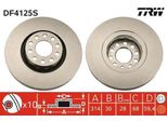 Trw DF4125S - Oe 441 615 301 Aa Disco Freno Per A6 (4A), A8 (4D)