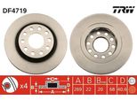 Trw DF4719 - Disco Freno Oe 4Z7 615 601 Per A6 (4B)