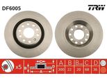 Trw DF6005 - Oe 8E0 615 601 R Disco Freno Per A4 (8E), A4 (8H)