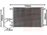 Van Wezel Condensatore Aria Condizionata (58005335) Per Seat Leon Vw Golf Vii Polo Vi Skoda