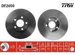 Trw DF2650 - Disco Freno Oe 4AO 615 301 B Per A4 (8D), A6 (4A)