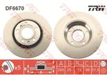 Trw DF6670 - Disco Freno Oe 4E0 615 601 E Per A8 (4E), Phaeton (3D)