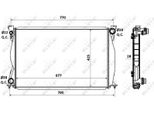 Nrf 58359 - Oe 4F0121251E Radiatore, Raffreddamento Motore Per A6 (4F)