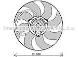 Prasco AI7513 - Ventola Radiatore Oe 8E0959455 Per A4 (8E), A4 (8H), A6 (4B), Exeo (3R)