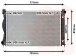 Van Wezel 03002236 - Oe 4F0121251AG Radiatore, Raffreddamento Motore Per A6 (4F)