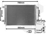 Van Wezel 58005209 - Condensatore Aria Condizionata Oe 1K0820411H Con Essiccatore Per A3 (8P), Tt (8J), Altea (5P), Leon (1P1), Toledo Iii (5P2), Octavia Ii (1Z), Superb Ii (3T), Yeti (5L), Golf Plus (5M), Golf V (1K), Caddy Iv (Sa), Caddy Iii (2C, 2K), Eos (1F), Golf Vi, Jetta Iii (1K2), Jetta Iv, Scirocco, Touran (1T)