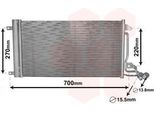 Van Wezel 49005038 - Condensatore Aria Condizionata Oe 6R0820411G Con Essiccatore Per A1 (8X), Ibiza (6J, 6P), Toledo Iv (KG3), Fabia Ii (54), Fabia Iii (Nj), Rapid (Nh), Roomster (5J), Polo (6C, 6R)
