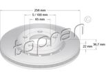 Topran 110 434 - Oe 8L0 615 601 Disco Freno, Asse Posteriore Per A3 (8L), Tt (8N), Leon (1M1), Toledo Ii (1M2), Octavia I (1U), Bora (1J), Golf Iv (1J)