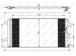 Nrf 350060 - Condensatore Aria Condizionata Oe 8K0260401S Con Essiccatore Per A5 (8F), A5 (8T), A4 (8K)