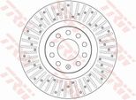 Trw DF6189S - Oe 8E0 615 301 Ae Disco Freno Per A4 (8E)