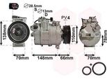 Van Wezel 0300K226 - Compressore Aria Condizionata Oe 8E0260805AB Per A4 (8E)