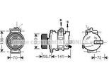 Prasco AIAK279 - Compressore Aria Condizionata Oe 8E0260805AG Per A4 (8E), A4 (8H), Exeo (3R)