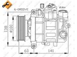 Nrf 32263 - Compressore Aria Condizionata Oe 4E0260805AD Per A5 (8T), A5 (8F), A4 (8K), A4 (8E), A4 (8H), A6 (4F), A8 (4E), Q5 (8R), Exeo (3R)