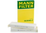 MANN-FILTER Cu 29 003-2 Filtro Aria Abitacolo Oe 1609998980 Compatibile Con Partner, Rifter, Traveller, Expert, 5008, 3008, Zafira, Vivaro, Grandland, Combo, Spacetourer, Jumpy, C4, DS5, C5, Berlingo, Proace