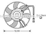 Prasco AI7504 - Ventola Radiatore Oe 4B0959455 Per A4 (8D), A6 (4B), A8 (4D), Passat (3B), Sharan (7M)